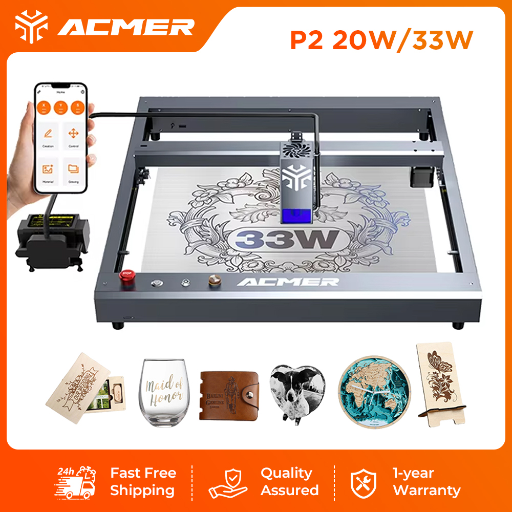 ACMER P2 33W Laser Engraver an - огляд і ціна Industrial Laser Engraver