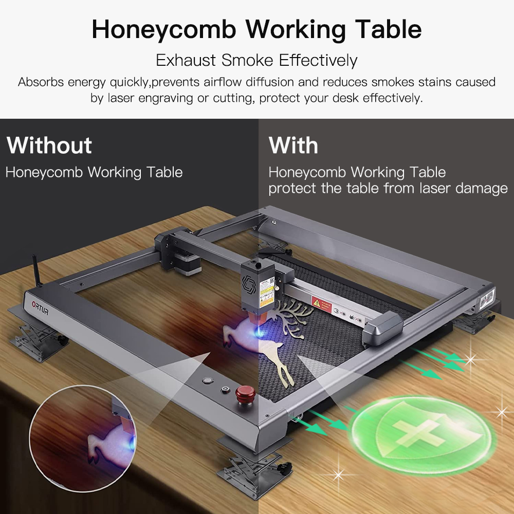 Laser Engraving Machine Fast S - огляд і ціна Honeycomb Laser Bed